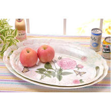 (BC-TM1024) Design à la mode Hot-Sell High quality Reutilizable Melamine Serving Tray